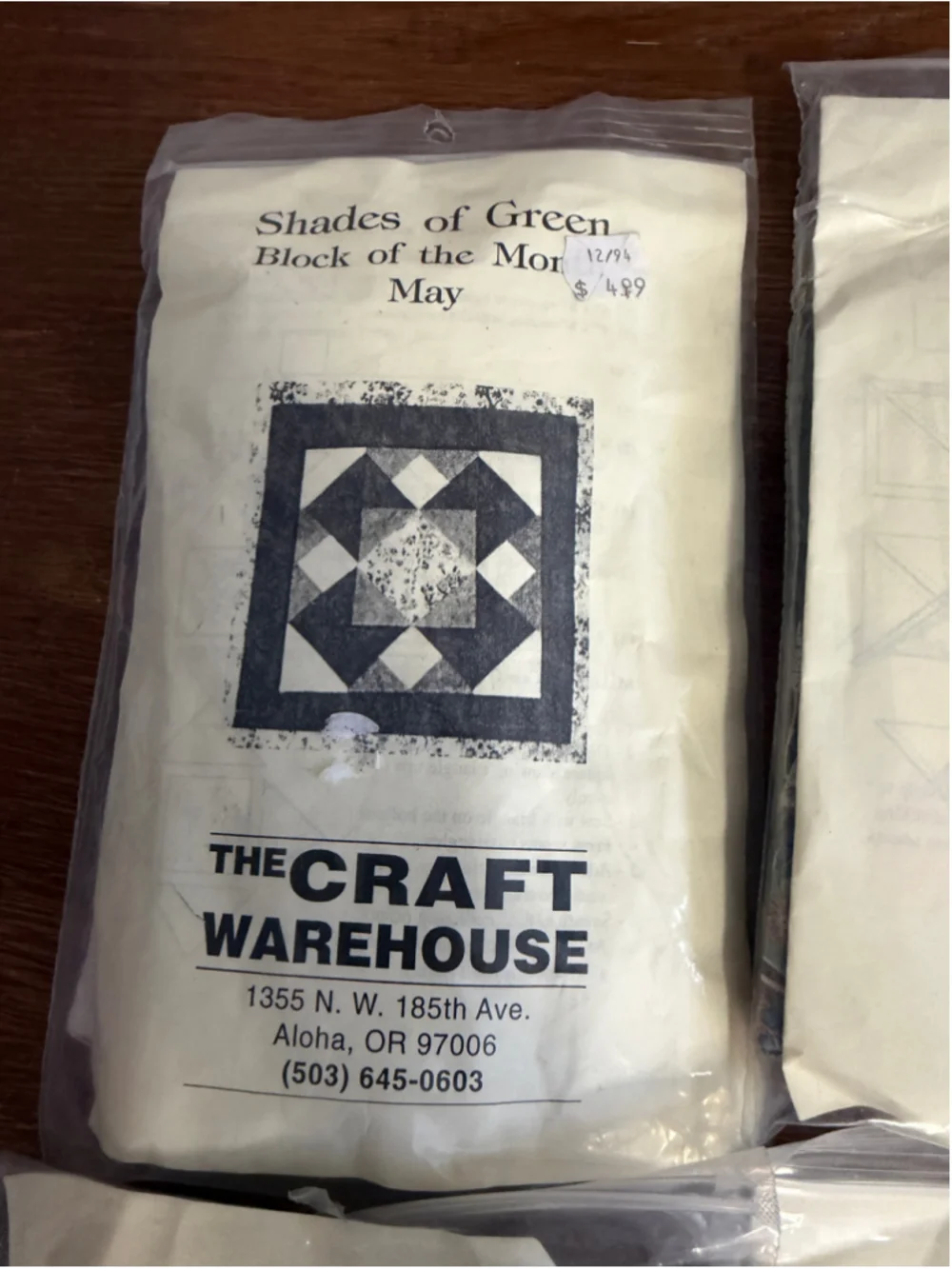Vintage Shades of Green Block of the Month Quilt Pattern Lot May June July Augus